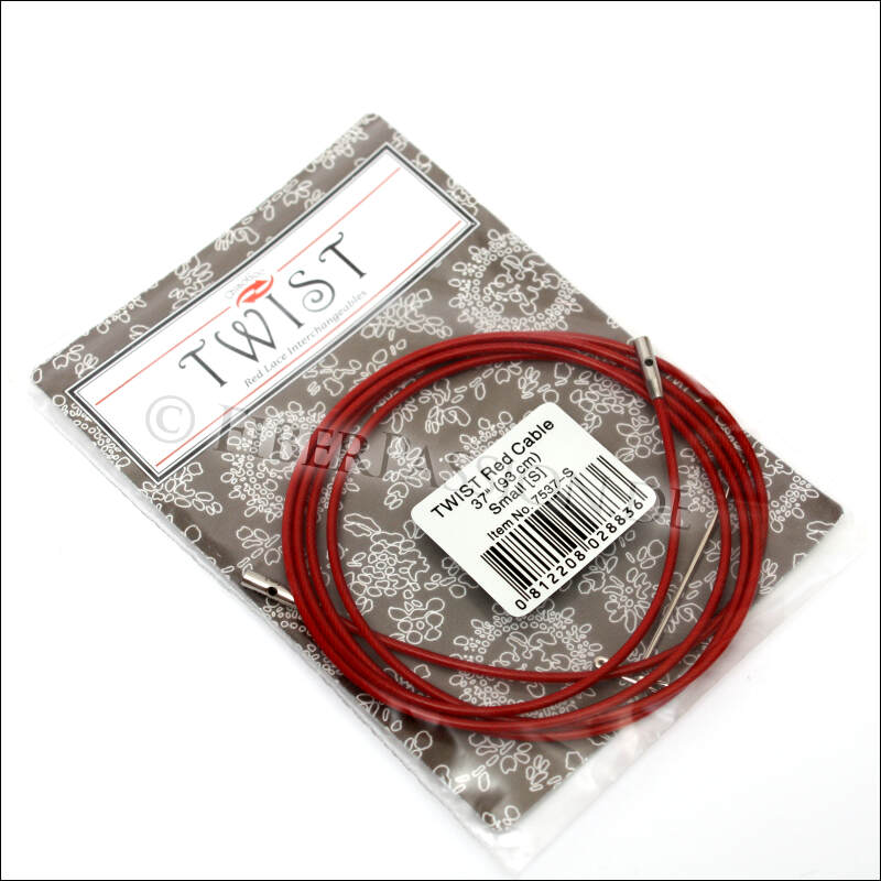 € Twist 93cm S, mit 9,00 Nylonschicht Stahlseil ChiaoGoo Red