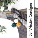 Set Winston Cardigan (nur Garn)